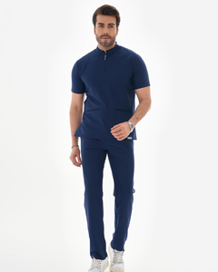 Uniforme médical pour hommes, couleur unie avec logo personnalisé imprimé, vêtements de travail, uniforme médical utilisé à l'hôpital - Product Image 4