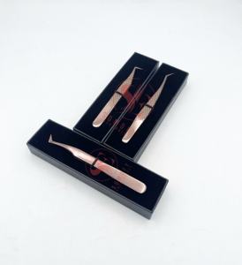 แหนบต่อขนตาเพิ่มวอลลุ่มขนาดใหญ่ทำจากเส้นใยสแตนเลส90องศาสำหรับต่อขนตา - Product Image 3