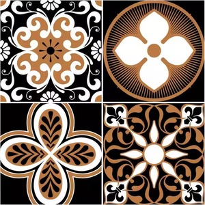 Azulejos vitrificados de cerámica de 40x40cm de la mejor calidad, diseño marroquí antideslizante para baño y estacionamiento, 400x400mm. - Product Image 5