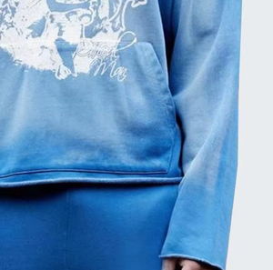 ชุดวอร์มมีฮู้ดลายพิมพ์เรียบง่ายสำหรับผู้ชาย แฟชั่นฤดูหนาวรักษ์โลก-ขายส่ง - Product Image 2