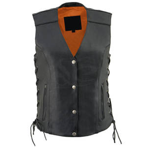 Men's New Arrival Genuine Leather Casual Style <b>Vest</b> with V-Neck Collar Breathable Outer Wear for Winter - Product Image 3