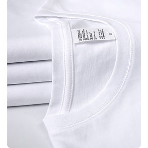 T-shirt uni 100% coton pour hommes, t-shirt personnalisé de haute qualité avec logo imprimé, t-shirts noirs pour hommes, vente en gros - Product Image 1