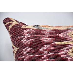 Cojín de lana tejida con almohada Kilim de lujo de 28x28 pulgadas bohemio marrón con patrón Vintage y esponjoso portátil para ropa de cama y uso en el suelo - Product Image 2