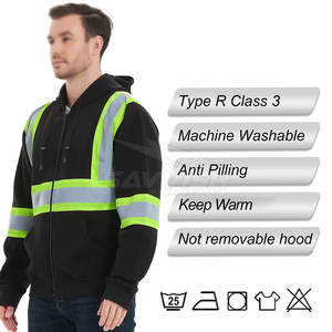 Sudadera de Seguridad de Manga Larga con Nuevo Diseño, Algodón y Poliéster, Precio al por Mayor, Sudadera de Alta Visibilidad Hecha en Pakistán - Product Image 4