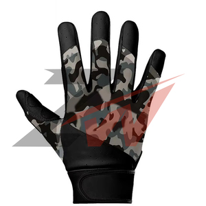 Gants de football américain en cuir premium, antidérapants, à doigts complets, super adhérents, pour receveur - Product Image 5