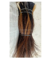 Fournisseur indien de premier plan – Poils de buffle et d'âne noirs et bruns secs, 6-20 pouces, matériau organique artisanal, artisanat naturel en agate, vente en gros