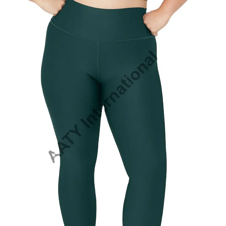 Super weiche 230Gsm Wasser druck Doppelseite gebürstetes Polyester Spandex Buttery Soft Pure Color Solid Leggings für Frauen