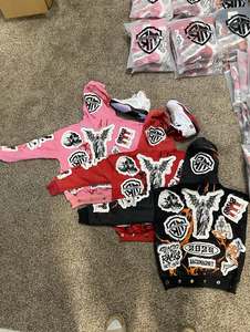 Logo personnalisé Fabricants Coton Éponge Française À Capuche Streetwear Acid Wash Casual Oversize Pullover Graphic Printing Puff Hoodies - Product Image 2
