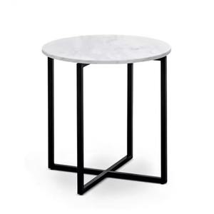 Custom Latest Modern <b>Round</b> <b>Side</b> <b>Table</b>/Stool with Marble Top Iron Base Top Grade Quality Adjustable for Hotels Cafes Restaurants - Product Image 3