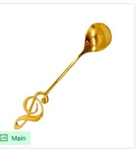 ช้อนชาชุบทองหรูหราพร้อมด้ามจับที่สง่างามสแตนเลสสตีลพรีเมี่ยมดีไซน์ทนทานสำหรับรับประทานอาหารและให้เป็นของขวัญ - Product Image 5