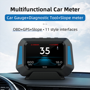 Medidor Inteligente P21 para Automóvil, HUD, Velocímetro, Turbo Boost, OBD2, GPS, 12 Opciones de Idioma, Pantalla LCD, Velocidad, Temperatura del Agua, Consumo de Combustible - Product Image 3