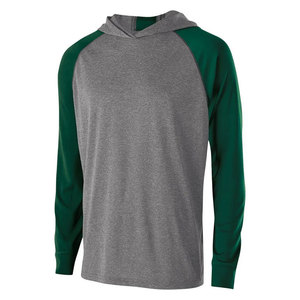 100% Cotton Jersey Athletic Big Cotton Performance Lightweight <b>Green</b> Sleeve T Shirt <b>Hoodie</b> - Product Image 1