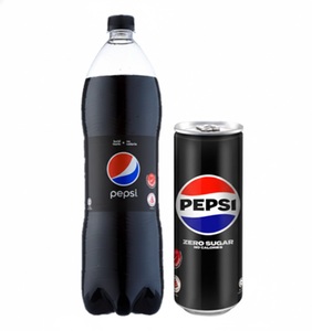 Combo <b>Bottle</b> & Beverage Cans Pepsii Zero Sugar Carbonated Soda Improved New Look Healthy Drinks 320ml 2026 Most Popular Product - Product Image 1