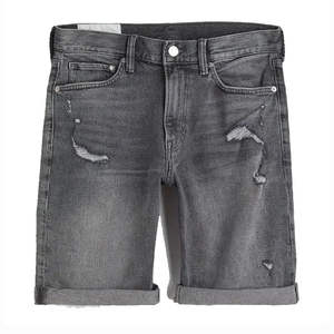 Shorts en jean pour homme, style streetwear, décontractés, tissés, 100% coton, écologiques, droits, respirants, imperméables, séchage rapide - Product Image 4
