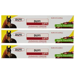 Agent gélifiant en matériau PP aromatisé à la pomme, complément vermifuge pour chevaux, OEM - Product Image 1