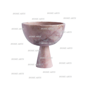 Bol de service en marbre blanc fait à la main, design unique, forme ronde, bol décoratif pour accessoires de table - Product Image 6