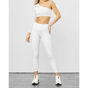 Yoga Pants Solid Style Womens High Waist <b>Legging</b> with Customize Logo White Color Gym Fitness Leggy For Women Workout <b>Leggings</b> - Product Image 3