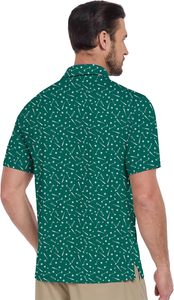 Camisa de Manga Corta de Lujo para Hombre, Cuello Camisero, para Golf, Deporte, Cómoda, Tejida, Ecológica - Product Image 2
