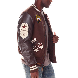 Chaqueta universitaria para hombre más vendida, logotipo personalizado, color sólido, cuello levantado, fabricación de calidad a un precio - Product Image 2