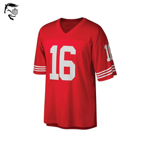 Camiseta de fútbol americano Montana personalizada al por mayor para jóvenes, juego de práctica de sarga para adultos, 100% poliéster, sublimación para adultos - Product Image 2