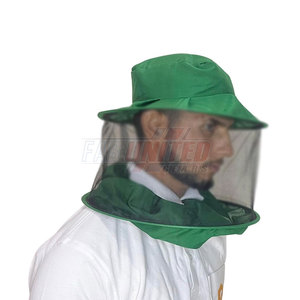 ผ้าคลุมหน้าพร้อมหมวกสำหรับเลี้ยงผึ้งระบายอากาศได้ดีเพื่อความปลอดภัยในสภาพแวดล้อมที่เป็นผึ้งม่านตาข่ายสำหรับเลี้ยงผึ้ง - Product Image 4