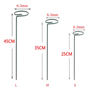 Piquets pour plantes Piquets pour fleurs à tige unique Piquets de jardin en acier pour plantes d'intérieur ou d'extérieur - Product Image 4