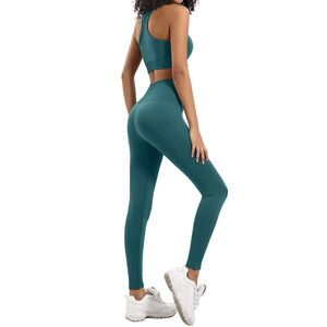 Prix de gros Ensembles de yoga très demandés, personnalisables, durables, vêtements de sport sans manches, 2 pièces, meilleurs ensembles de yoga pour femmes - Product Image 3
