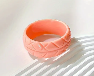 Resin <b>Bangle</b> Handmade Carved Multi-color <b>Bangle</b> Best Quality Round Shape Women & Girls for Gift and Party Wear <b>Bangle</b> for Woman - Product Image 4