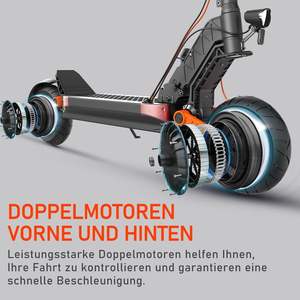 Scooter électrique S8S E Scooter S Series, 48,60V131826Ah, autonomie de 40 à 90 km, système de freinage hydraulique double, double absorption des chocs - Product Image 2
