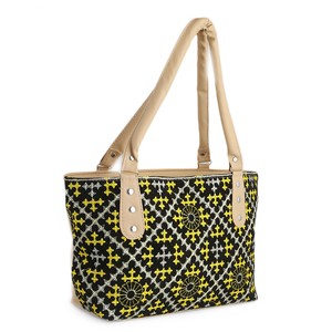 Sac à main brodé pour femme - Jaune - Product Image 1