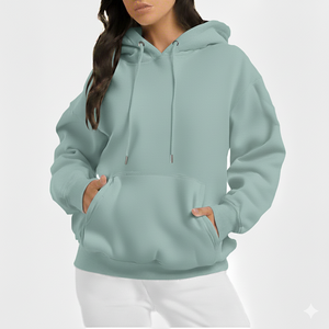 Sweat à capuche surdimensionné de qualité supérieure pour femmes, service OEM, polaire doux de haute qualité, coupe ample - Product Image 1