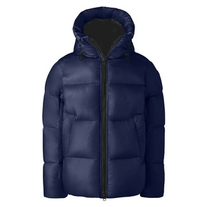 Latest Design Men's Breathable Stylish Zipper Closure Waterproof Windproof Thick High Street Style Canvas Winter <b>Puffer</b> <b>Jacket</b> - Product Image 1