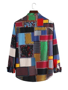 Camiseta Henley de cuello de manga larga con estampado Digital para hombre, Ropa Étnica, todo, de China, a precio competitivo - Product Image 2
