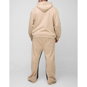 Conjunto Deportivo de Sudadera con Capucha y Pantalones Deportivos Extra Grandes para Hombre, Logotipo Personalizado, Pantalones Deportivos Anchos con Capucha, Lavado Ácido, Estampado 3D - Product Image 4