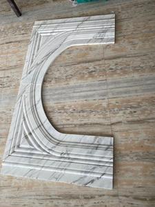 Cheminée d'intérieur moderne de style français avec décoration intérieure élégante en marbre italien sculpté à la main et en pierre naturelle - Product Image 2