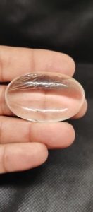 Pierre de cristal de quartz brésilien naturel, cabochon, belle pierre précieuse en vrac, propre et belle - Product Image 5
