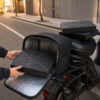 Boîte à pizza isotherme en carton ondulé avec doublure en aluminium pour livraison par coursier, maintien de la chaleur, emballage personnalisé avec logo