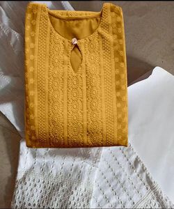 Boutique de vêtements islamiques, costume Gharara en mousseline de soie de style fourchette pour femmes musulmanes, mode pakistanaise, trois pièces cousues, durable, pour l'Aïd - Product Image 4