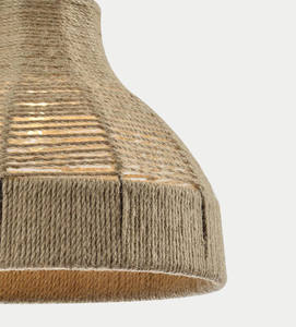 La mejor nueva colección de yute de bambú, cáscara de maíz, lámpara de techo de madera, marco de pantalla, mimbre tejido Natural, decoración de restaurante y Hotel - Product Image 2