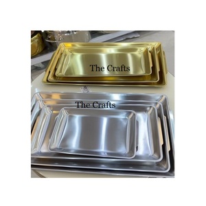 Plateau de service à chocolat en acier inoxydable pour fêtes et événements Plateau de service à dessert à prix compétitifs - Product Image 4