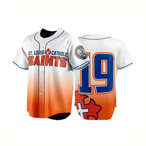 Maillots de baseball américains All Star personnalisés vêtements de sport respirants unisexes personnalisés 100% polyester maillot de softball à séchage rapide - Product Image 6