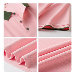 Camiseta Polo de Trabajo de Manga Corta con Diseño de Logotipo Personalizado OEM, 220g, Color en Contraste - Product Image 3