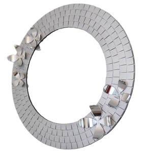 Well Selling Iron <b>Mirror</b> Art <b>Irregular</b> Circular Living Room Metal Frame Wall <b>Mirror</b> Decor Christmas Vintage Luxury Space Casual - Product Image 1