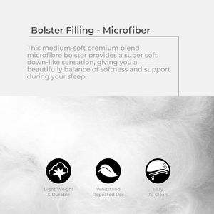 Alta calidad 100% microfibra cuerpo sólido refuerzo relleno suave ecológico para durmientes sensibles comodidad de apoyo Malasia - Product Image 3