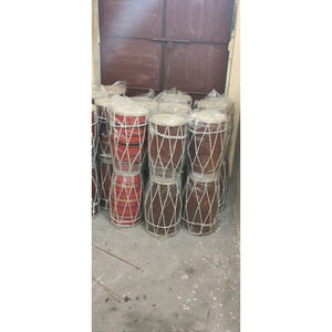 Conjunto musical de madera marrón Dholak - Product Image 2