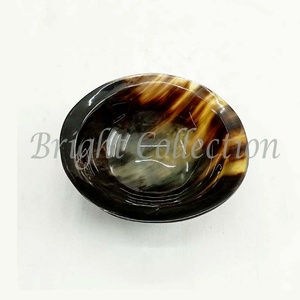 Cuenco decorativo de plástico para fruta, cuerno de búhos de Color Natural, negro y blanco, redondo - Product Image 2