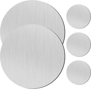 Dessus de Table de forme ronde, ensemble décoratif de 4 sous-verres en métal pour le thé et le café, nouvelle collection - Product Image 1