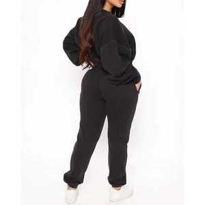 Conjunto Deportivo de Felpa con Cremallera y Diseño Moderno para Mujer, Conjunto Deportivo Estampado de Alta Calidad para Damas - Product Image 6