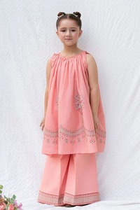 Premium Pakistani Kids Girls Formal Lehenga Choli Party Wear with Traditional Embroidery Wrinkle-Free Fabric for Festive Events - Product Image 2