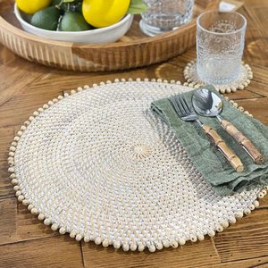 Ecológico con estilo Vietnam Rattan Plates Premium Elegant Seagrass Cargadores Venta al por mayor Precio de fábrica Set - Product Image 5